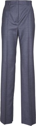 Max Mara Dames, Broeken, Grijs, Maat: XS Wol