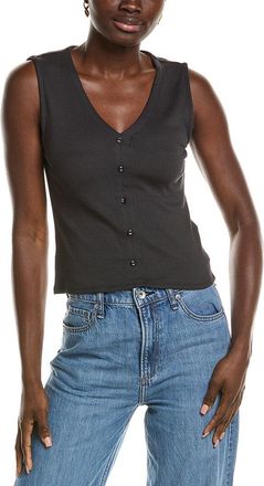 Rag & Bone Rag & Bone Essie Rib V Button Tank