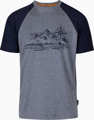 Trespass Mens Trespass Mens Fullmer Mountain T-Shirt - Navy - Size: 34