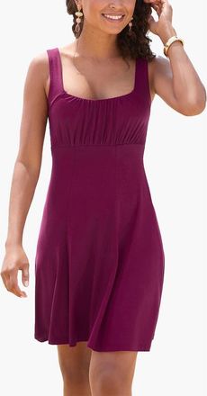 Lascana Flare Tank Dress in Wine at Nordstrom, Size 12