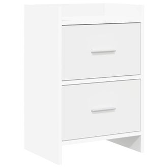 vidaXL Mesas De Noche Blanco 40 X 30 X 60 Cm Madera De Ingenier&iacute;a Vidaxl