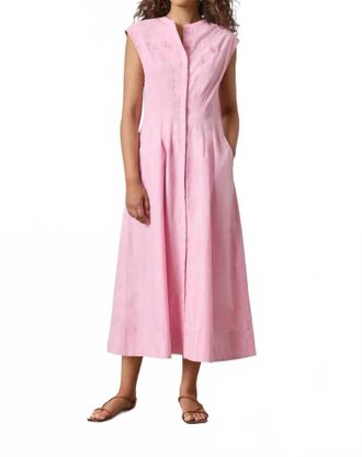 Lilla P Sleeveless Seamed Maxi Dress In Taffy