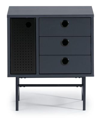 Teulat Design Nacht-/Beistelltisch Punto Dark Blue 48 x 55 cm