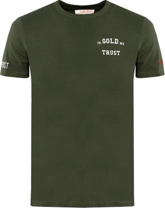 In Gold We Trust Tops, Heren, Groen, S, Groene Pusha T-shirt voor heren