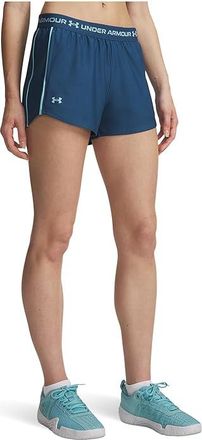Under Armour Tech Play Up Shorts Womens Shorts Wham Blue/Blue Haze : LG (US 12-14), Polyester