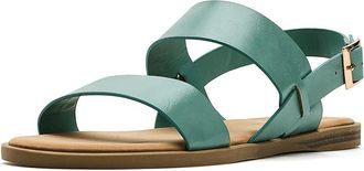 Journee Collection Lavine Womens Sandals Blue : 6.5 M, Faux Leather