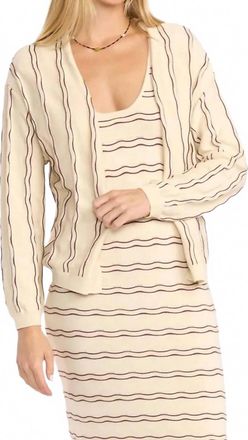 Billabong Heat Waver Cardigan In Whitecap