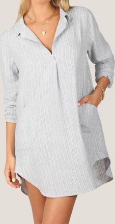 Dylan Maya Mini Dress In Chambray