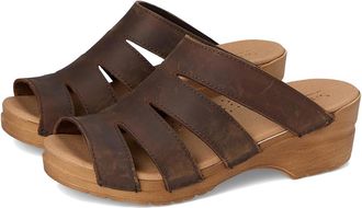 Sanita Monika Womens Wedge Shoes Antique Brown : EU 42 (US Womens 10.5-11) Regular, Leather