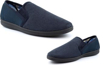 Generic Mens Memory Foam Slippers Size 6 Boys Slippers Size 13 Memory Foam Slipper Mens Carpet Slipper Extra Large Sizes Extra Large Slip On Sizes 6-14 Navy 1