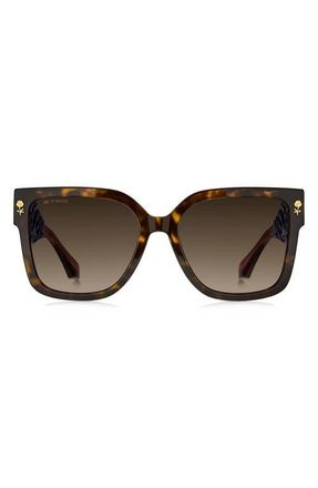 Etro 57mm Square Sunglasses in Havana/Brown Sf at Nordstrom