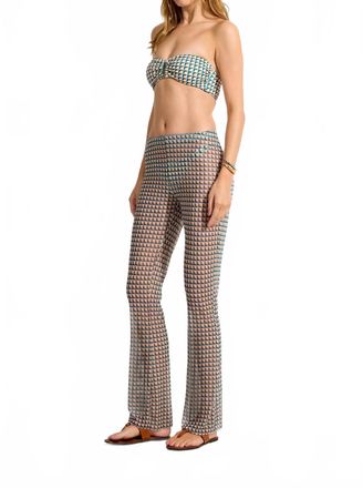 Lenny Niemeyer Tulle Slim Pants In Mini Cubes