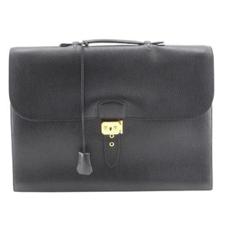 Herm&egrave;s Pre-owned Sac a Depeches 41 Fjord Briefcase - Heren - Pre-owned - Zwart - Maat: ONE Size Leer