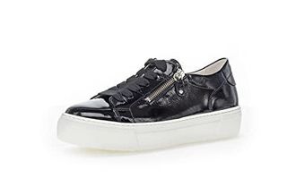 Gabor Damen Low-Top Sneaker, Frauen Halbschuhe,Wechselfu&szlig;bett,Best Fitting,Sportschuhe,Freizeitschuhe,Turnschuhe,Laufschuhe,schwarz,42.5 EU / 8.5 UK