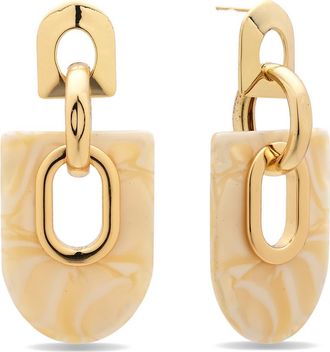 Eye Candy Los Angeles Alessandra Statement Drop Earrings in Gold at Nordstrom Rack