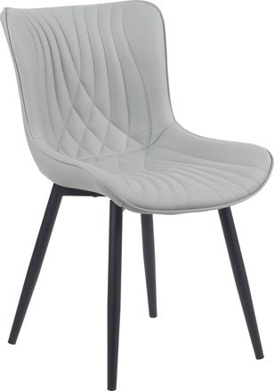 Clp Silla De Comedor Brady Gris Simil Cuero