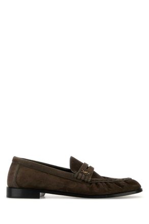 Saint Laurent Brown Suede Loafers