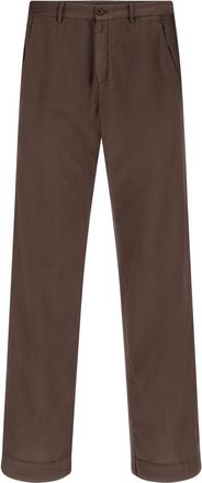 Cellar Door Brown Flat Front Trousers
