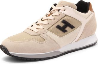 Hogan H321 Sneaker - Heren - Sneakers - Beige - 42 1/2 EU - Leer - Schoenen
