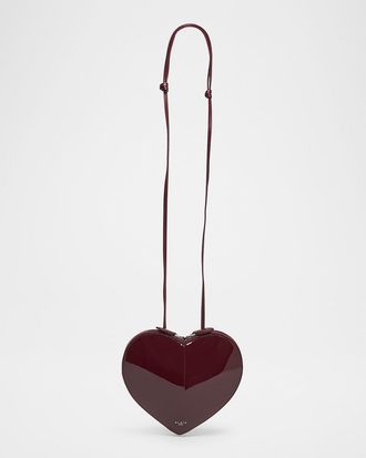 Alaia Le Coeur Crossbody Bag in Patent Leather