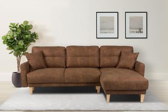 HOME AFFAIRE Ecksofa »TRIPLO optionale Schlafsofa mit Bettkasten, Masse B/T/H: 234/164/89 cm« L-Form wahlweise mit Bettfunktion - Liegefläche 132x210 cm