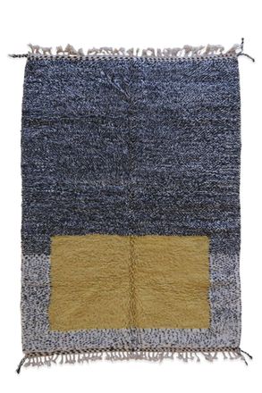 AFK Living Alfombra bereber marroqu&iacute; moderna de lana gris 209 x 300 cm