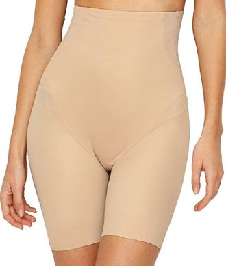 TC Fine Intimates Cool On You Hi-Waist Thigh Slimmer In Warm Beige