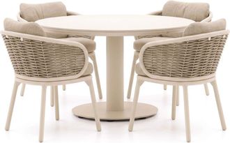 Apple Bee Pine Key/Melville &oslash; 140cm dining tuinset 5-delig