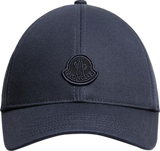 Moncler Moncler Gabardine Baseball Cap, Women, Blue, Size: One Size