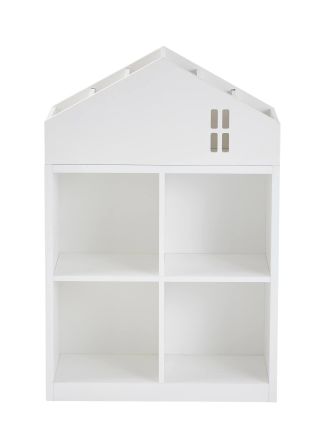 Vertbaudet Regal,,Casas mit 4 F&auml;chern, Haus-Form wei&szlig;
