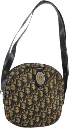 Dior Pre-owned Vintage Trotter Canvas Shoulder Bag - Dames - Vintage Schoudertas - Veelkleurig - ONE Size - Leer - Vintage