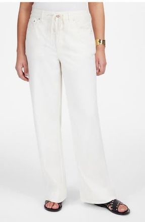 Madewell Drawstring Waist Baggy Jeans in Vintage Canvas at Nordstrom Rack, Size 31P