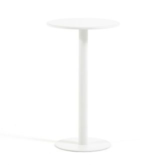 Siediti Fuori e Dentro Mesa alta de exterior en acero pintado &Oslash;60 cm blanco