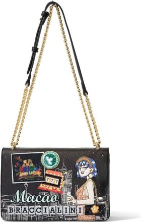 Braccialini Cartoline Schoudertas met 3D Cartoon Design - Dames - Schoudertassen - Veelkleurig - ONE Size - Tassen