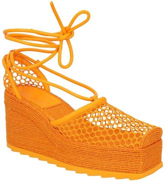 Bottega Veneta Womens Polyester Stretch 90 Wedge Espadrille (Authentic Pre- Loved)