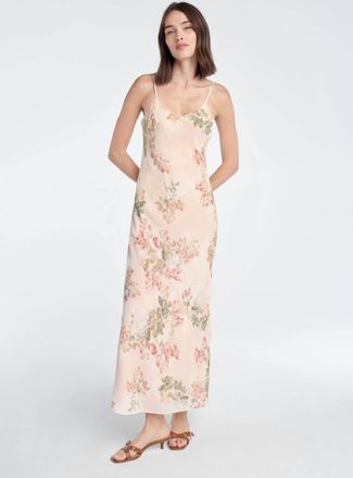 Favorite Daughter Favorite Floral Maxi Dress In Light Peach Rose