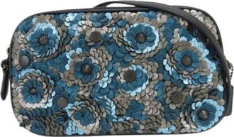 Coach Pre-owned Cross Body Bags, female, Blue, Size: ONE SIZE Pre-owned Pochette Shoulder Bag
