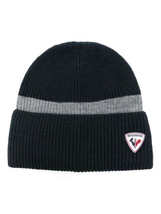 Rossignol Ethan beanie - men - Polyester/Viscose/Wool - One Size - Blue