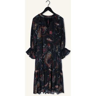 Ana Alcazar Jurk Pofmouwen &Ouml;ko-tex 100 - Dames - Korte kleedjes - Zwart - XS - Polyester - Kleedjes