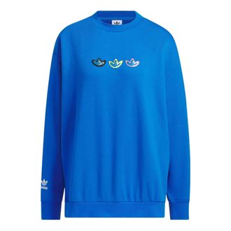 adidas (WMNS) adidas Originals V-Day Crew Sweatshirt Blue IK6859