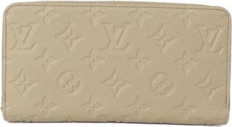 Louis Vuitton Tourterelle Leather Long Wallet (Bi-Fold) (Pre-Owned)