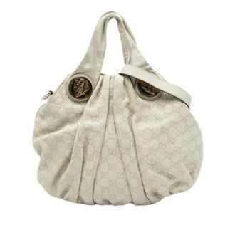 Gucci Pre-owned Shoulder Bags, female, White, Size: ONE SIZE Pre-owned Leather Shoulder Bag
