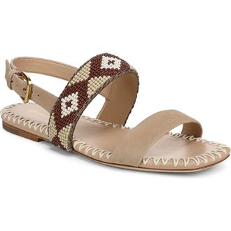Veronica Beard Marian Slingback Sandal in Sand Multi at Nordstrom, Size 6.5