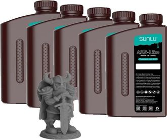 OEM Resina Para Impresi&oacute;n 3d, Lavable Con Agua, Curado Uv R&aacute;pido, Similar Al Abs, Color Gris D