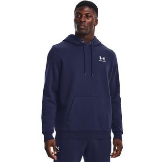 Under Armour Mens Icon Fleece Hoodie - Midnight Navy/White Size XL