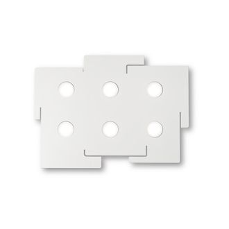 Ideal Lux Plafoniera Moderna Totem Metallo Bianco 6 Luci Gx53 9w 3000k Luce Calda