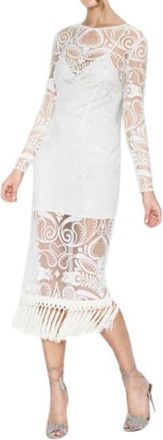 Alice McCall Tattoo Lady White Lace Long Sleeve Dress Size XXS
