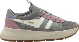 Gola Womens Phoenix Trainer Shoes In Cement/candy/lily