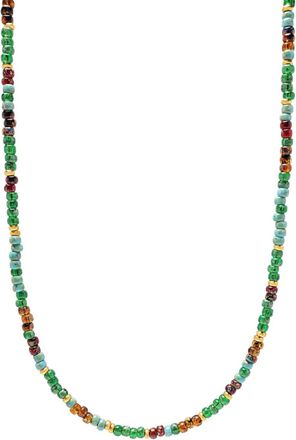 Nialaya Collana Miyuki con perline - Verde