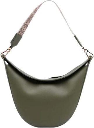 Loewe Pre-owned Shoulder Bags, female, Green, Size: ONE SIZE Pre-owned The Luna